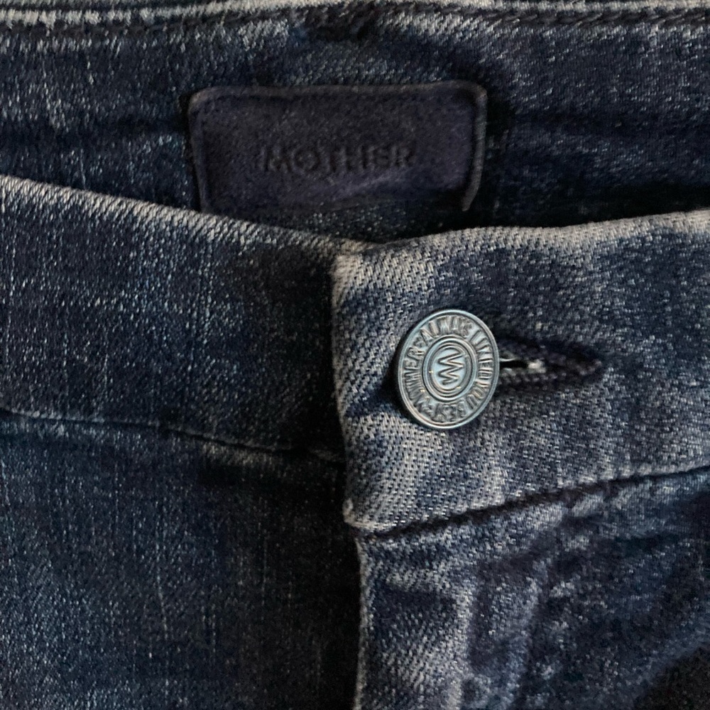 MOTHER Denim The Looker Ankle Skinny Jeans in Here Kitty Kitty Glitter - Picture 4 of 8